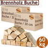 Bukové palivové drevo Flameup – 180 kg (3 × 60 kg)– polená s dĺžkou 30 cm – vhodné pre kachle, krby, vonkajšie ohniská a grily Translation missing: sk.products.product.regular_price