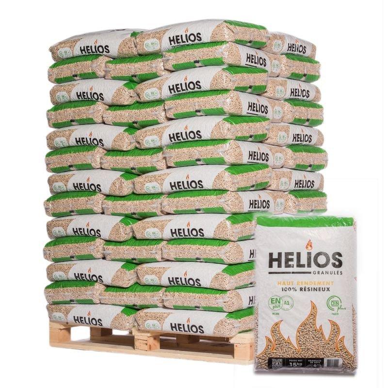 Pelety Helios – paleta 65 vriec po 15 kg / 975kg