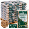 Drevené pelety Schuster ENplus A1 – (36 sacs × 15 kg )= 540 kg