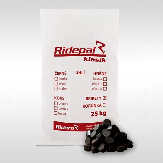 Drevené brikety Rekord 2 – 2 000 kg / 80 vriec × 25 kg Translation missing: sk.products.product.regular_price