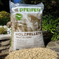 Drevené pelety PFEIFER A1 – 6 mm – 15 kg / Paleta 1050 kg (70 vriec × 15 kg)