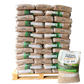 Prémiové drevené pelety SimplyPELLET – 65 vriec, 975 kg