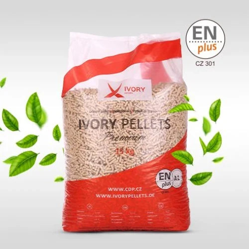 Prémiové drevené pelety IVORY PELLETS Premium, ENplus A1 – 1050 kg