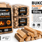 Bukové palivové drevo Flameup – 150 kg (3 × 50 kg) – polená s dĺžkou 25 cm – vhodné pre kachle, krby, vonkajšie ohniská a grily Translation missing: sk.products.product.regular_price