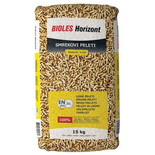 BIOLES HORIZONT – Drevené pelety ENplus A1 – 1 050 kg